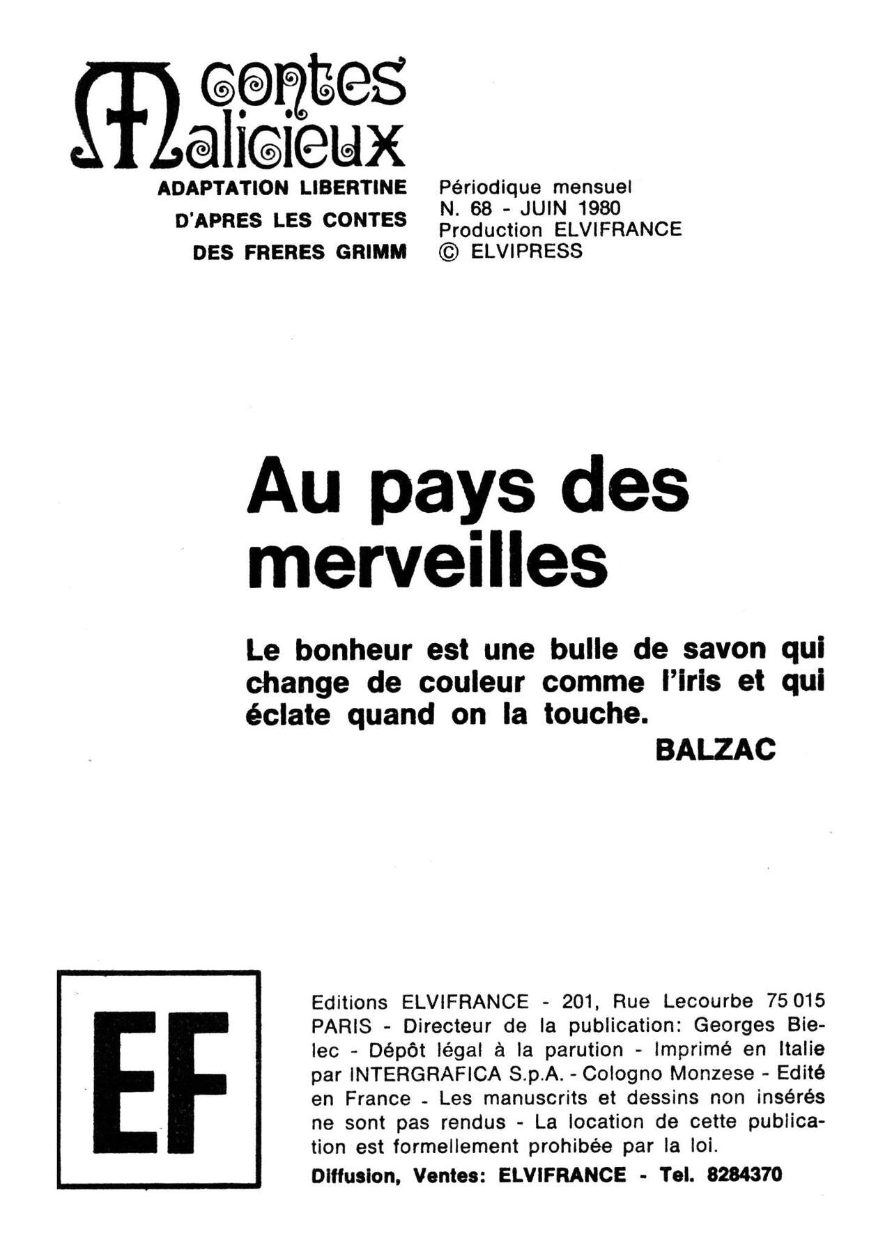 Contes Malicieux 068 - Au pays des merveilles numero d'image 2