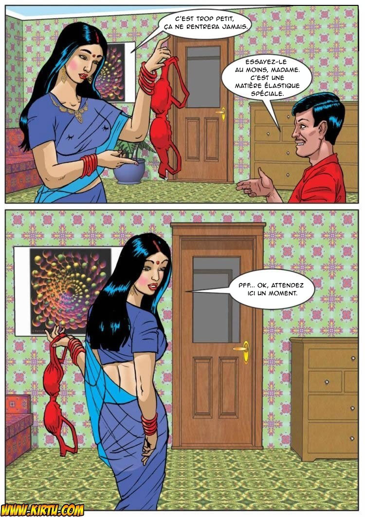 Savita Bhabhi 001 - Vendeur de soutiens-gorge. numero d'image 4