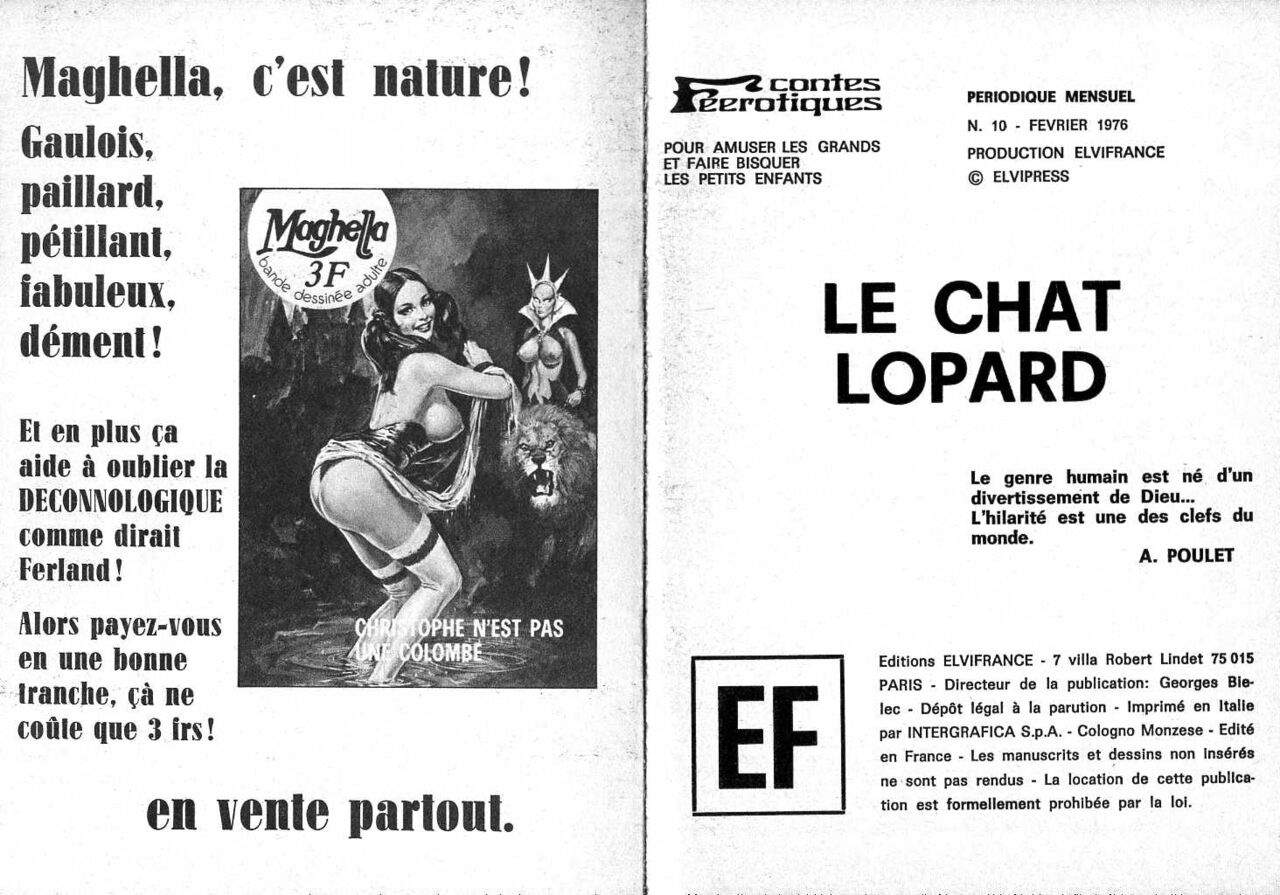 Contes féérotiques 10 - Le chat lopard numero d'image 1