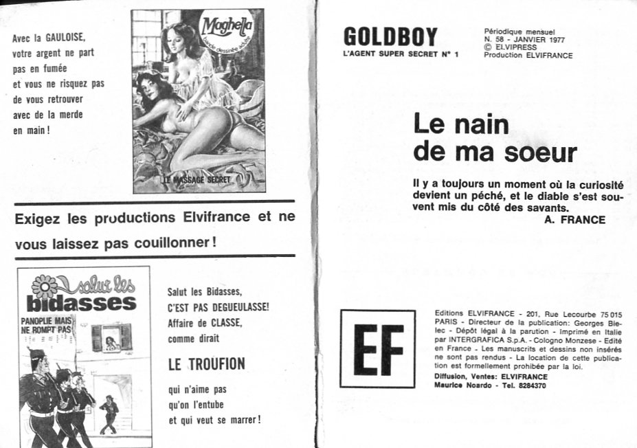 PFA - Goldboy 58 - Le nain de ma sœur numero d'image 1