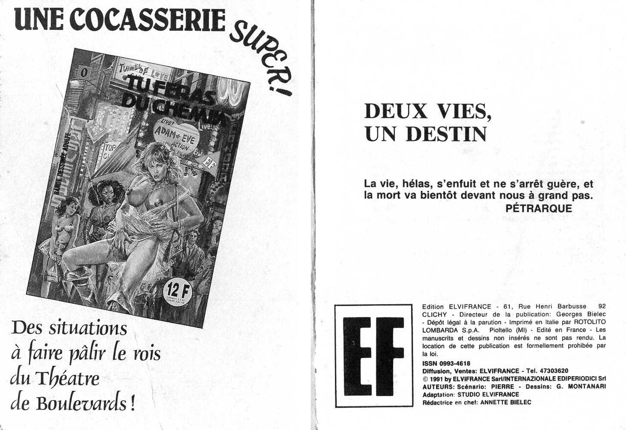 Elvifrance Série Grise 25 Deux vie, un destin - La peur au ventre numero d'image 1