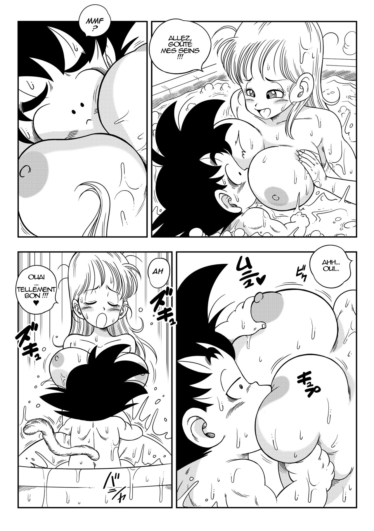 Bulma et goku dans le bain numero d'image 13