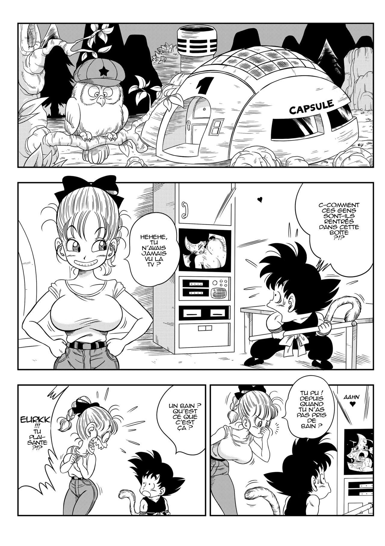 Bulma et goku dans le bain numero d'image 1