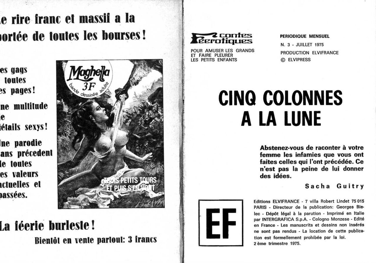 Contes féérotiques 03 Cinq colonnes à la lune numero d'image 1