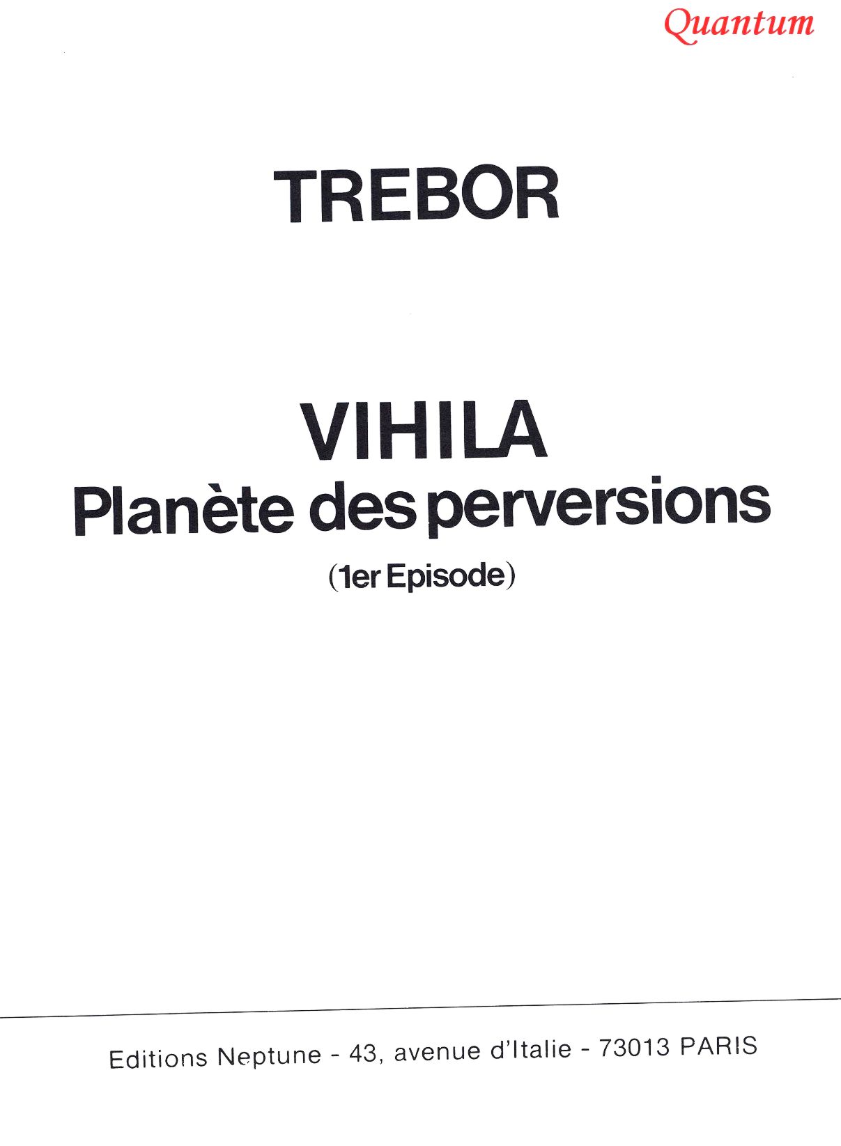 Vihila - Planete des perversions 1 numero d'image 1