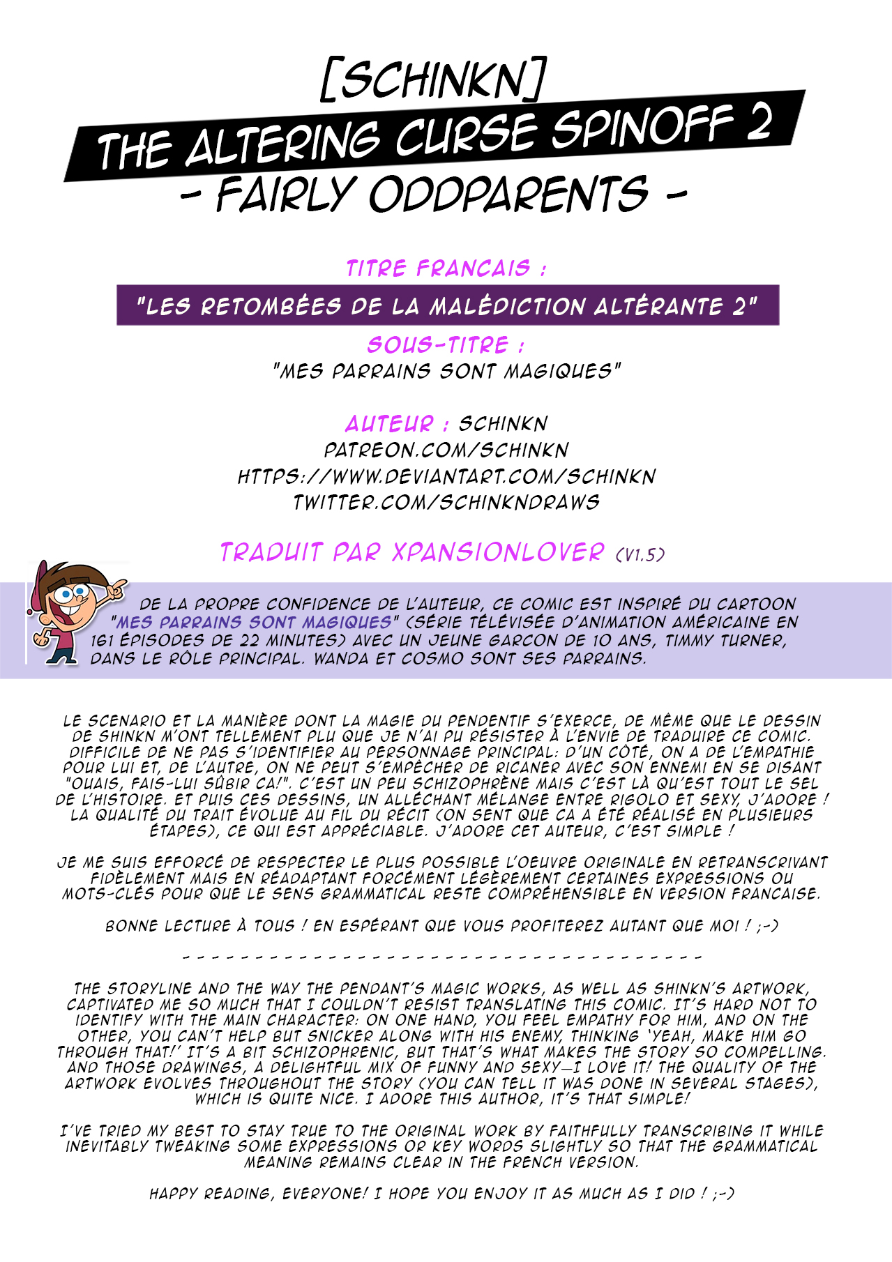 Les Retombées de la Malédiction Altérante 2 - Mes Parrains Sont Magiques numero d'image 1