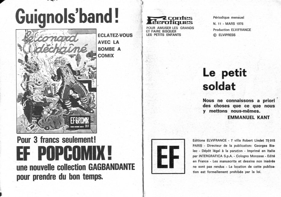 Elvifrance - Contes féérotiques 11 - Le petit soldat numero d'image 1