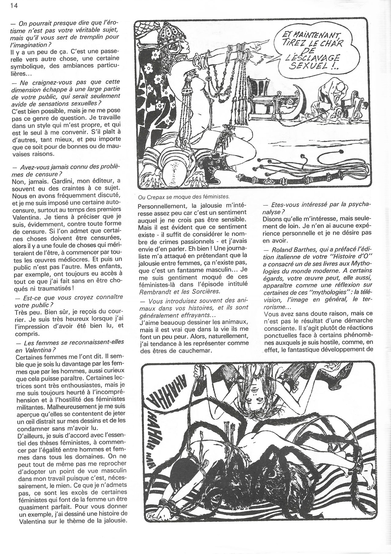 CREPAX - Les cahiers de la bande dessinée n°52 numero d'image 11