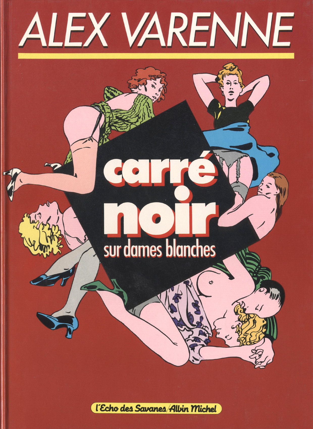 carré noir sur dames blanches