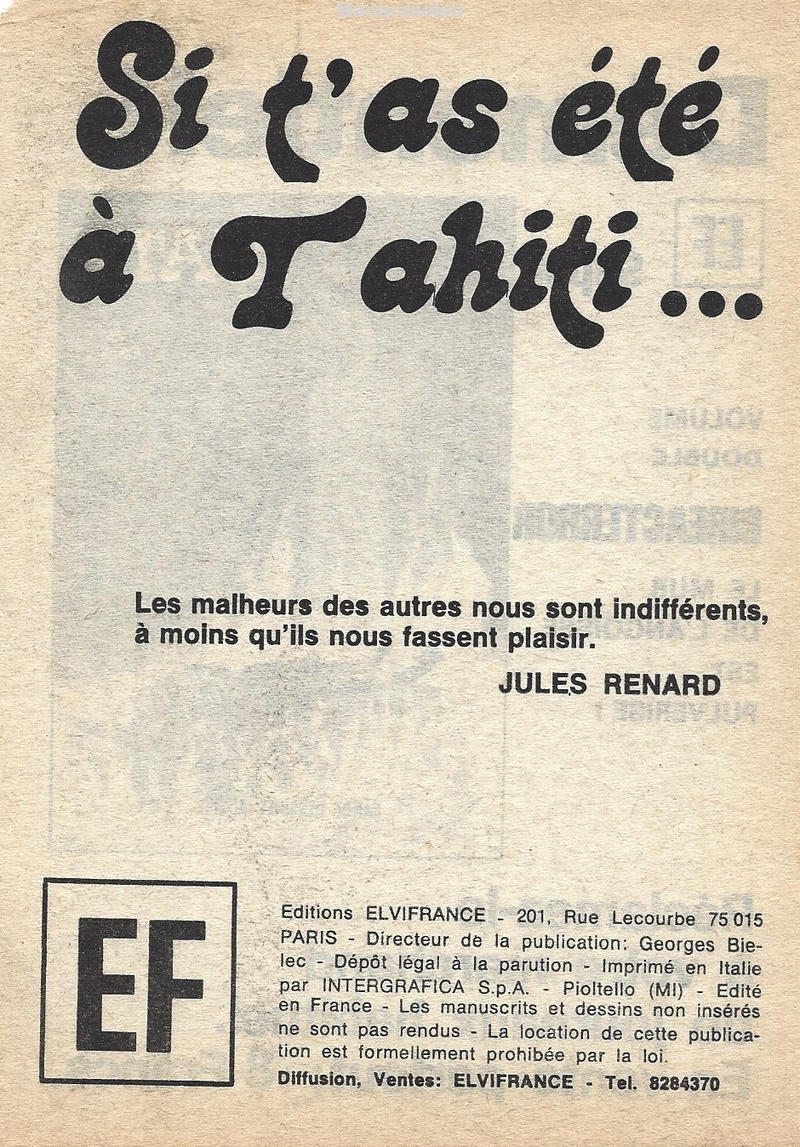 Elvifrance - Les spéciaux EF - 026 - Si tas été à Tahiti numero d'image 2