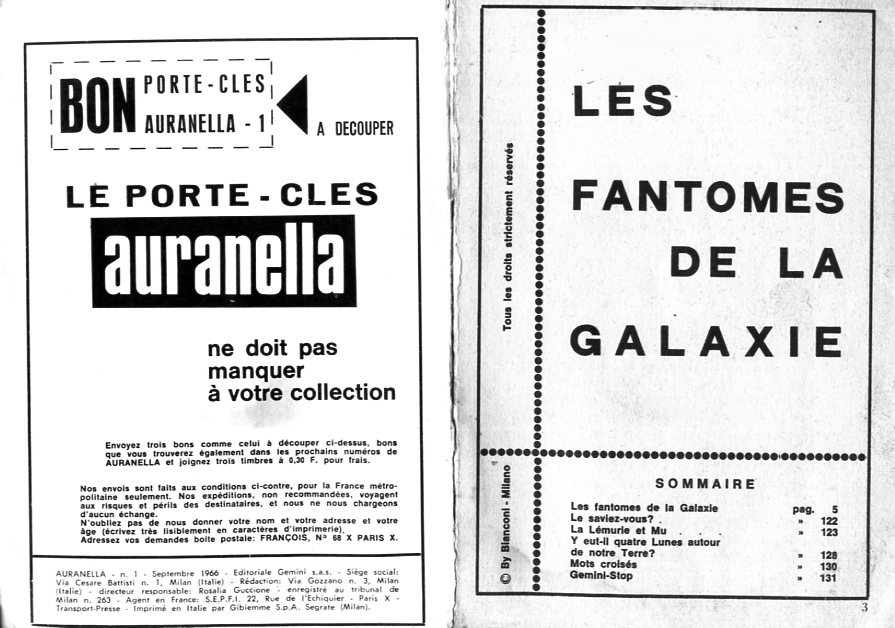 PFA - Ed Gimini - Auranella 1 Les fantômes de la galaxie numero d'image 1