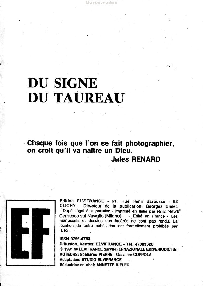 Elvifrance - Histoires noires - 139 - Du signe du taureau numero d'image 2