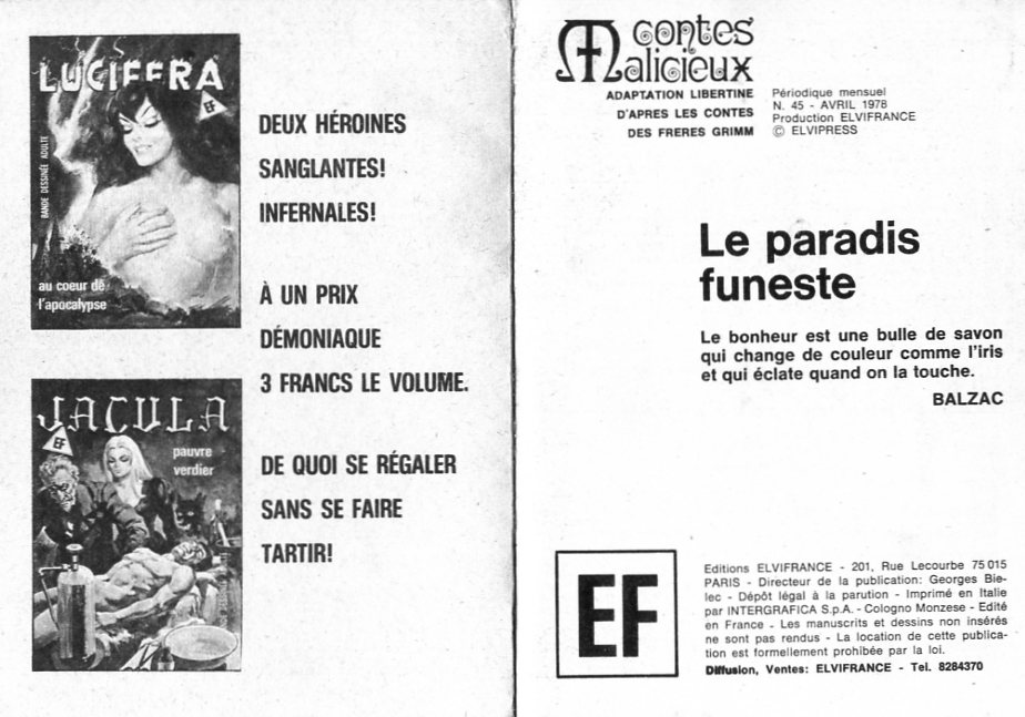 PFA - Contes Malicieux 45 Le paradis funeste numero d'image 1