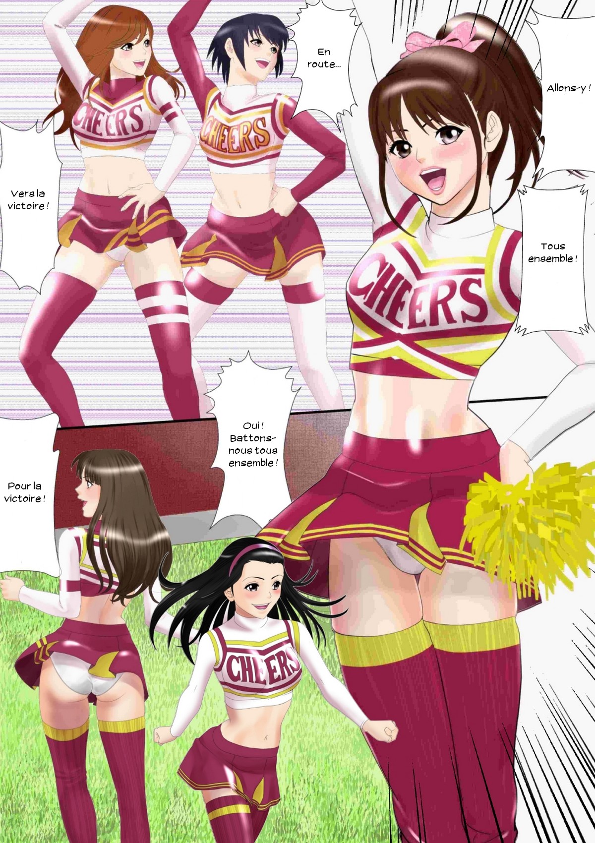 Picchipichi jk Cheergirl o Ossan-tachi no Seidorei ni Suru Houhou numero d'image 2