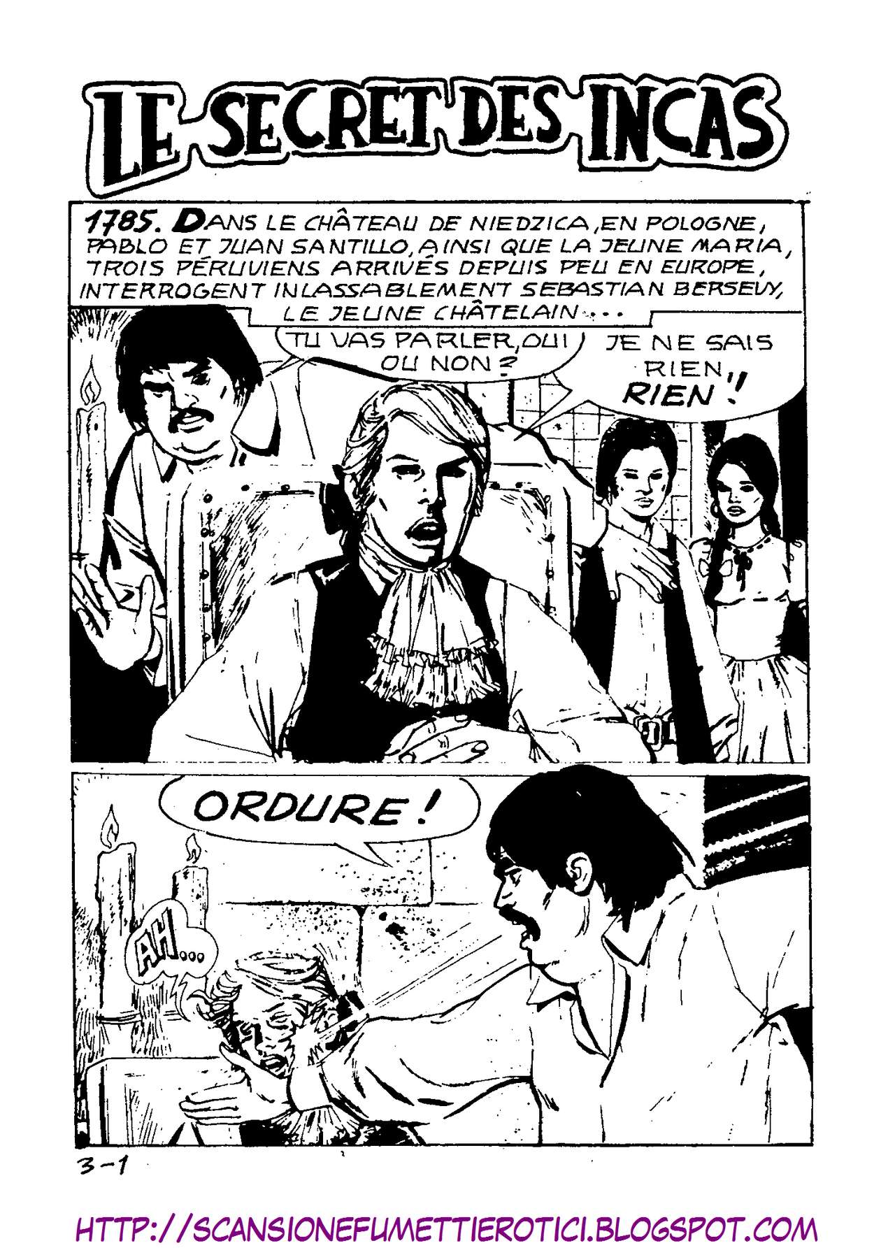 Incube N. 03  Le Secret Des Incas - French Adult Comics Vintage numero d'image 2