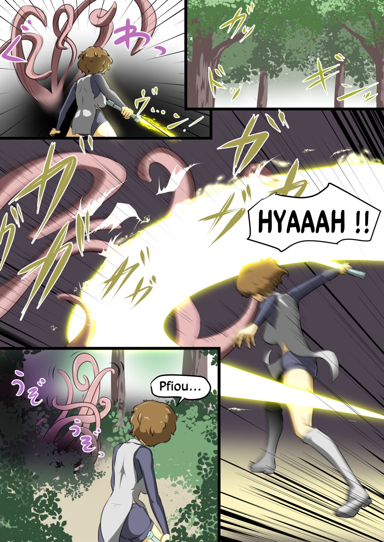 Uchi no Ko ga Ecchi na Teki to Tatakatte Haiboku suru Hanashi 1  Lhéroïne se fait vaincre par une ennemie perverse 1 numero d'image 10