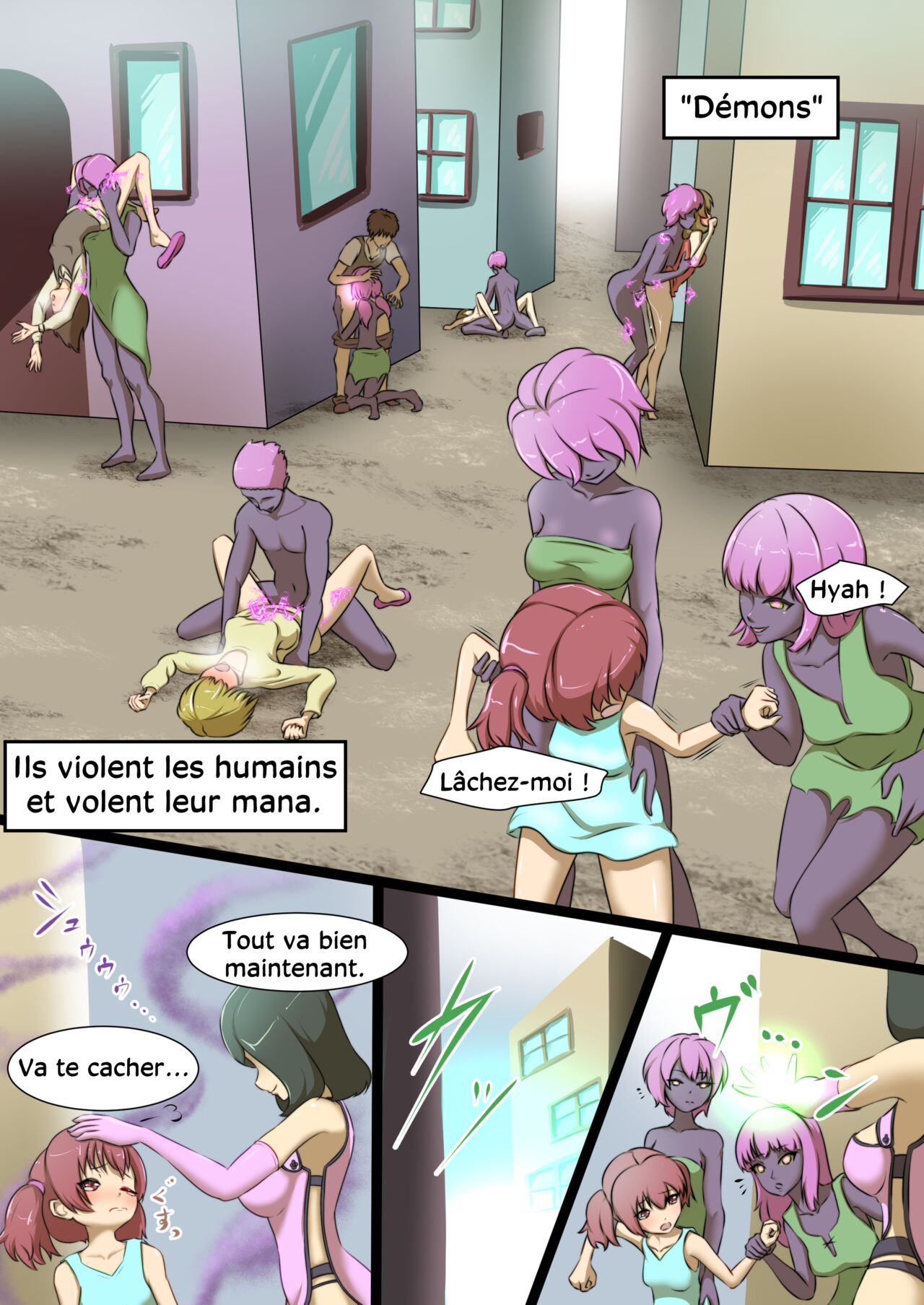 Uchi no Ko ga Ecchi na Teki to Tatakatte Haiboku suru Hanashi 1  Lhéroïne se fait vaincre par une ennemie perverse 1 numero d'image 2