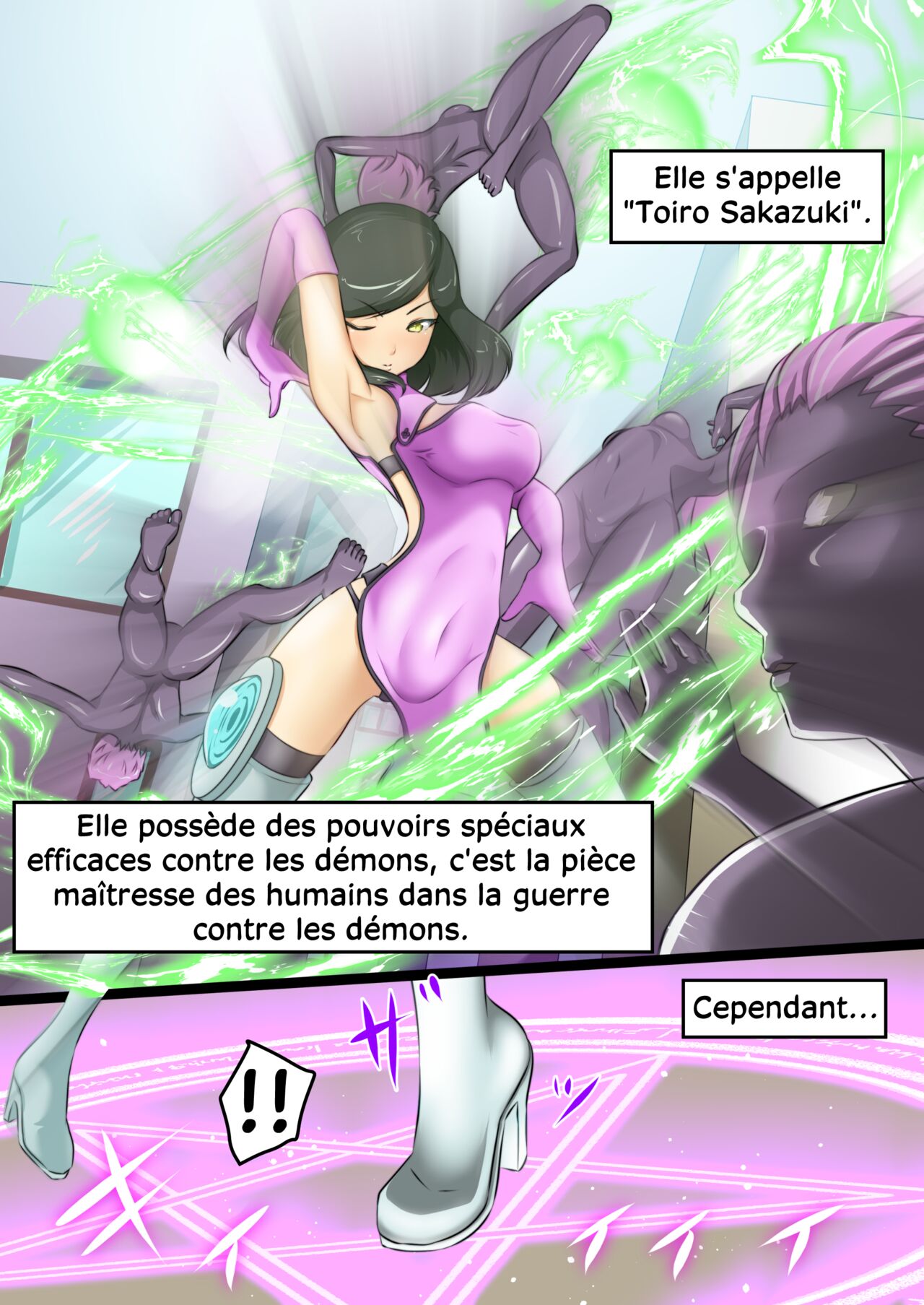Uchi no Ko ga Ecchi na Teki to Tatakatte Haiboku suru Hanashi 1  Lhéroïne se fait vaincre par une ennemie perverse 1 numero d'image 3