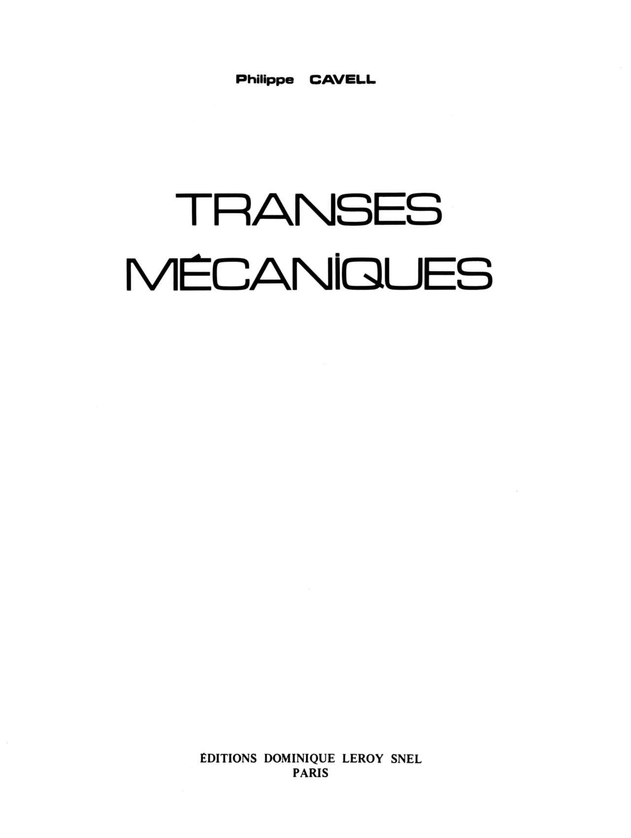 Transes Mécaniques numero d'image 3