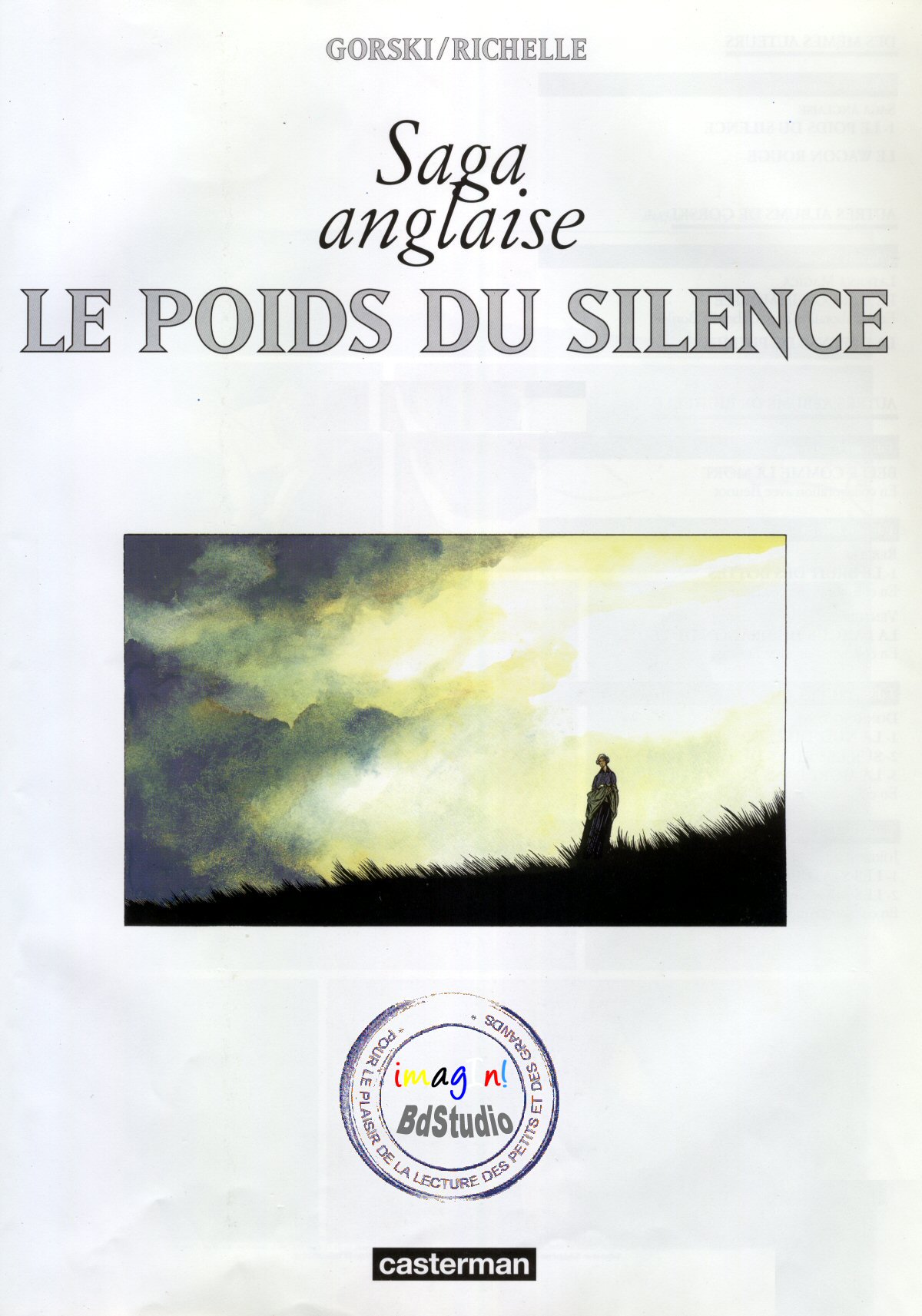 Saga Anglaise - T01 - le poids du silance numero d'image 1