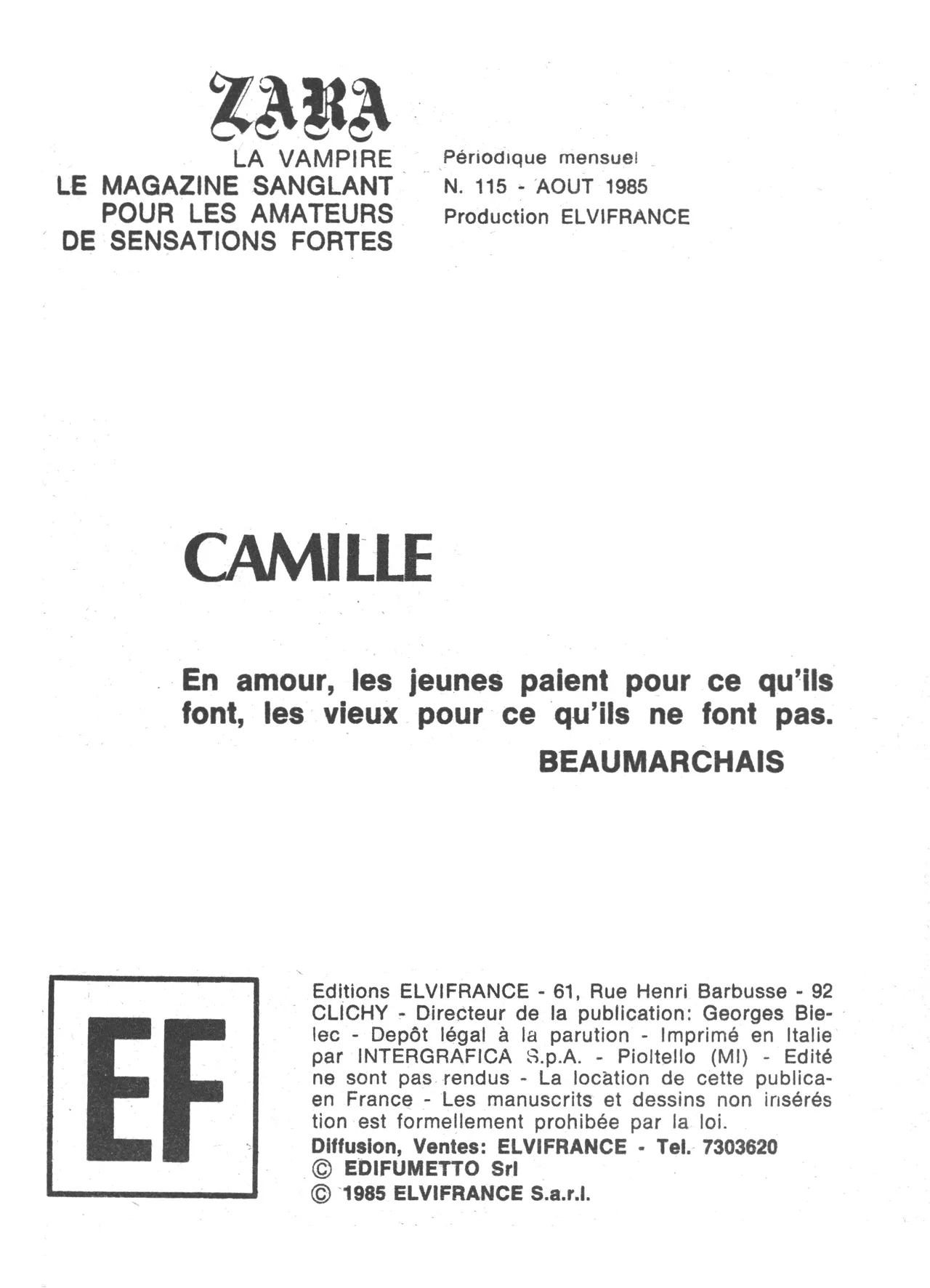 Zara la Vampire 115 - Camille numero d'image 3