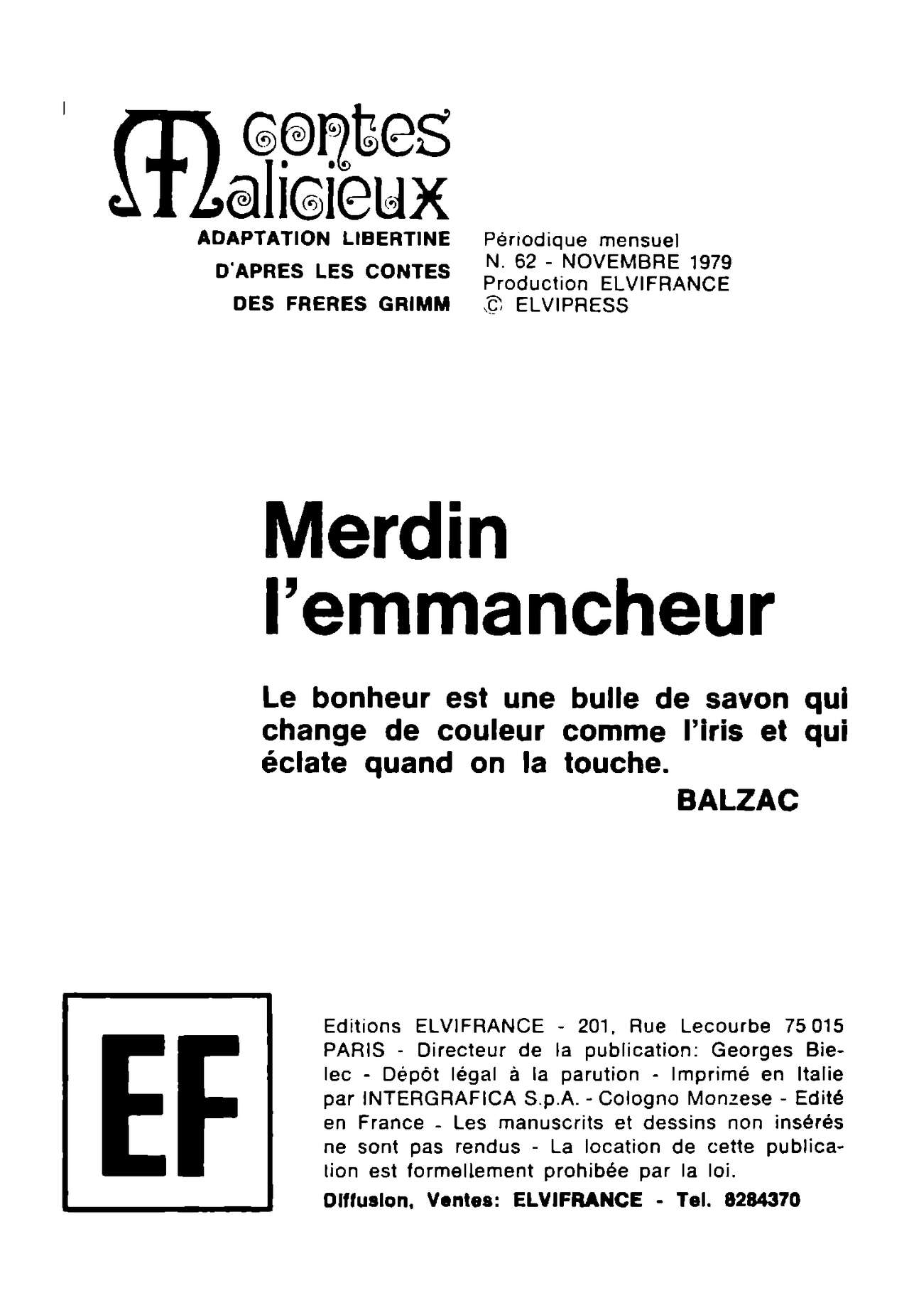 Contes Malicieux 62 : Merdin lemmancheur numero d'image 2