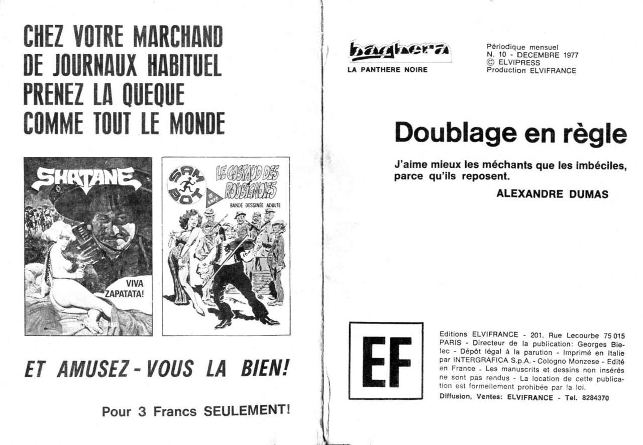 PFA - Elvifrance - Baghera 10 Doublage en régle numero d'image 1