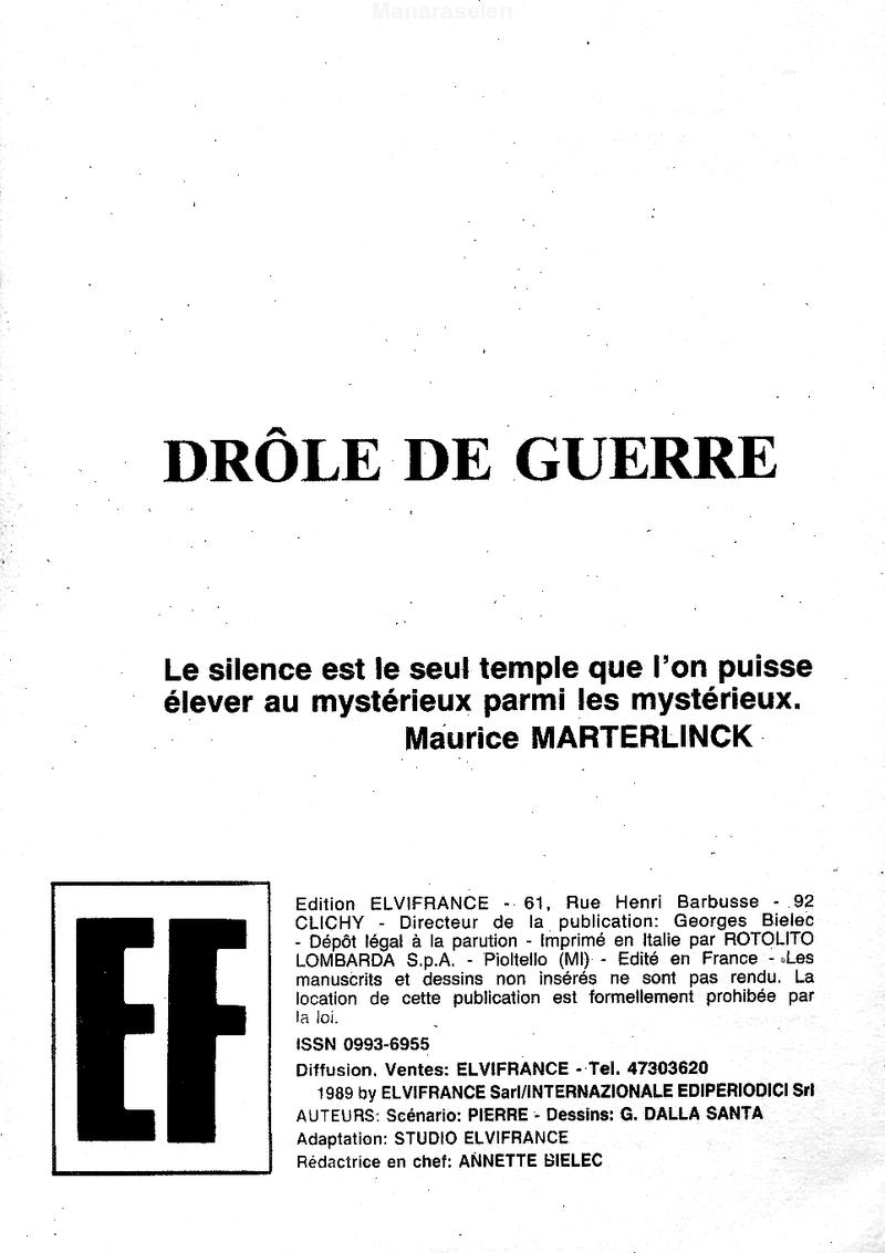 Elvifrance - Série blanche - 012 - Drôle de guerre numero d'image 2