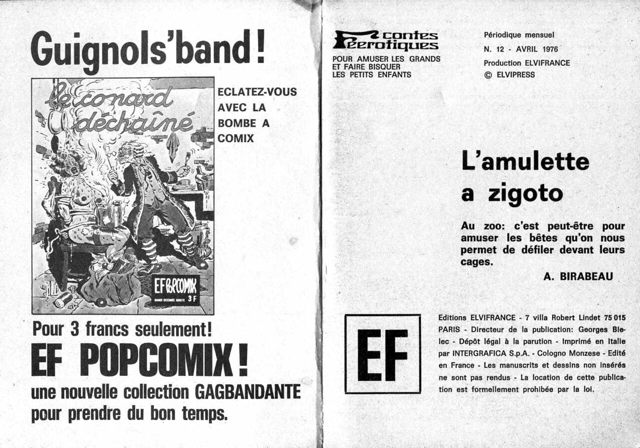 Elvifrance - Contes féérotiques 12 - Lamulette à zigoto numero d'image 2