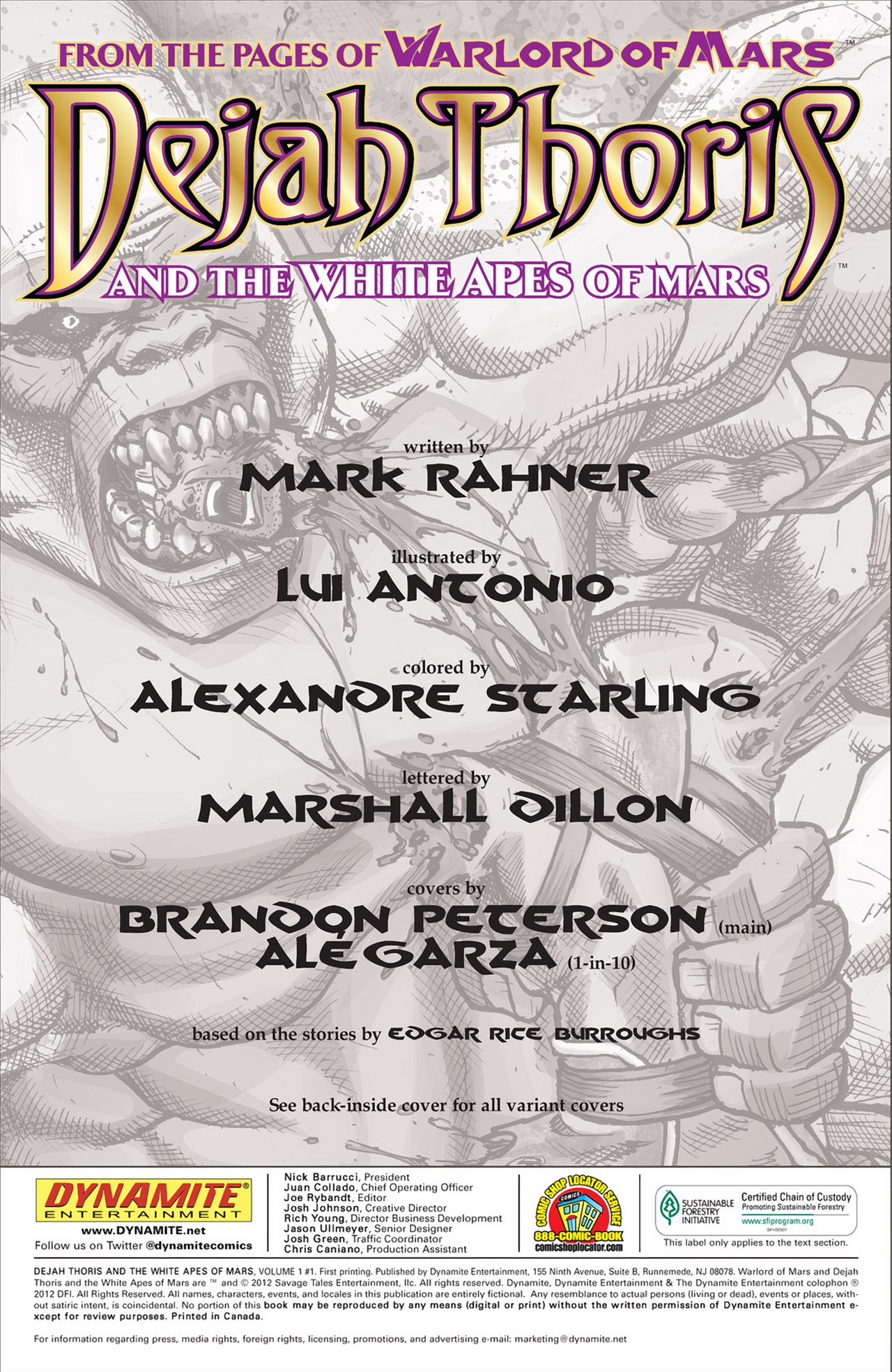 Dejah Thoris And The White Apes Of Mars 01 numero d'image 2