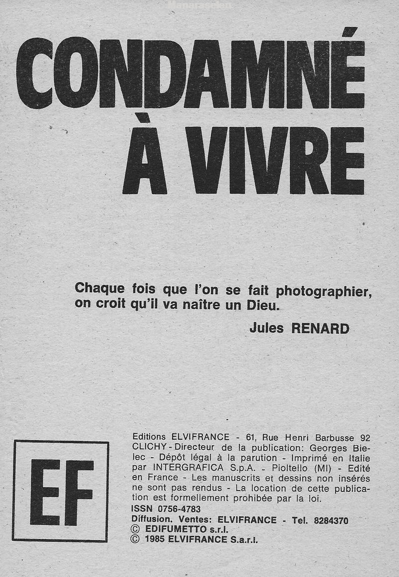 Elvifrance - Histoires noires - 082 - Condamné à vivre numero d'image 2