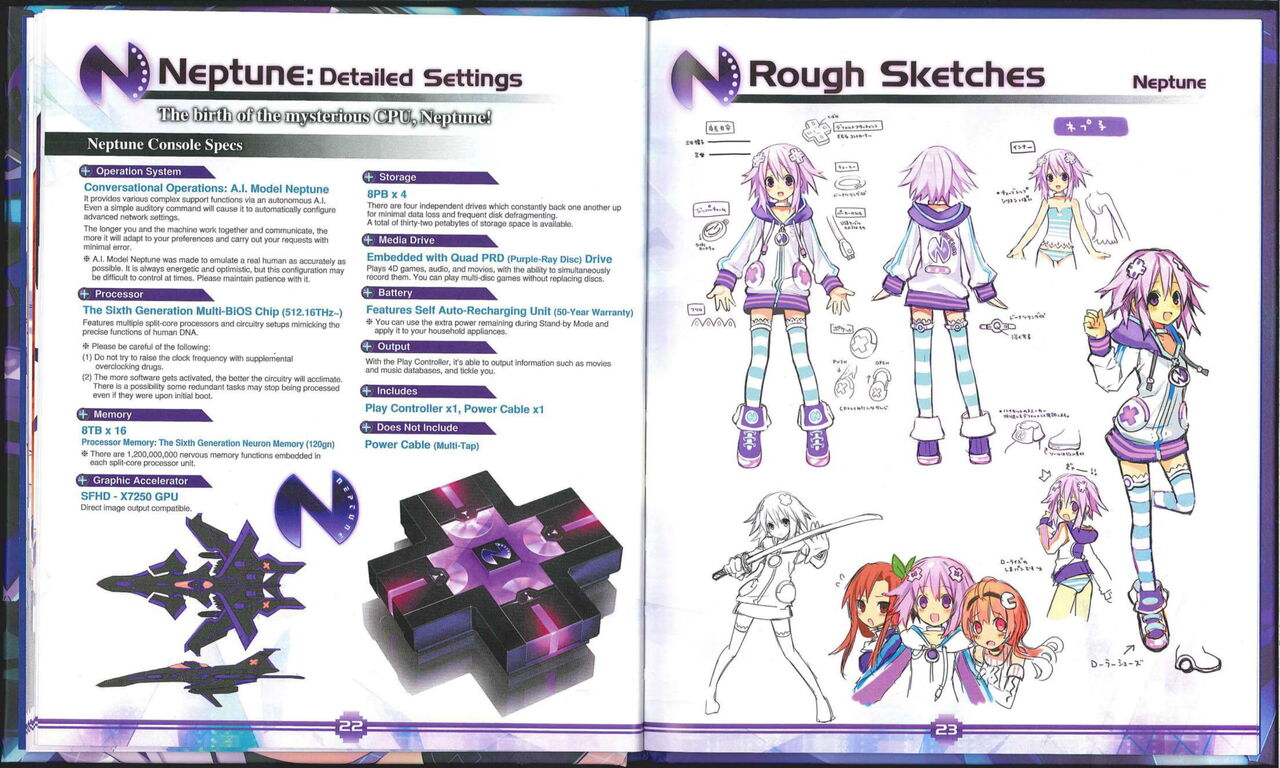 Hyperdimension Neptunia Art Book numero d'image 12