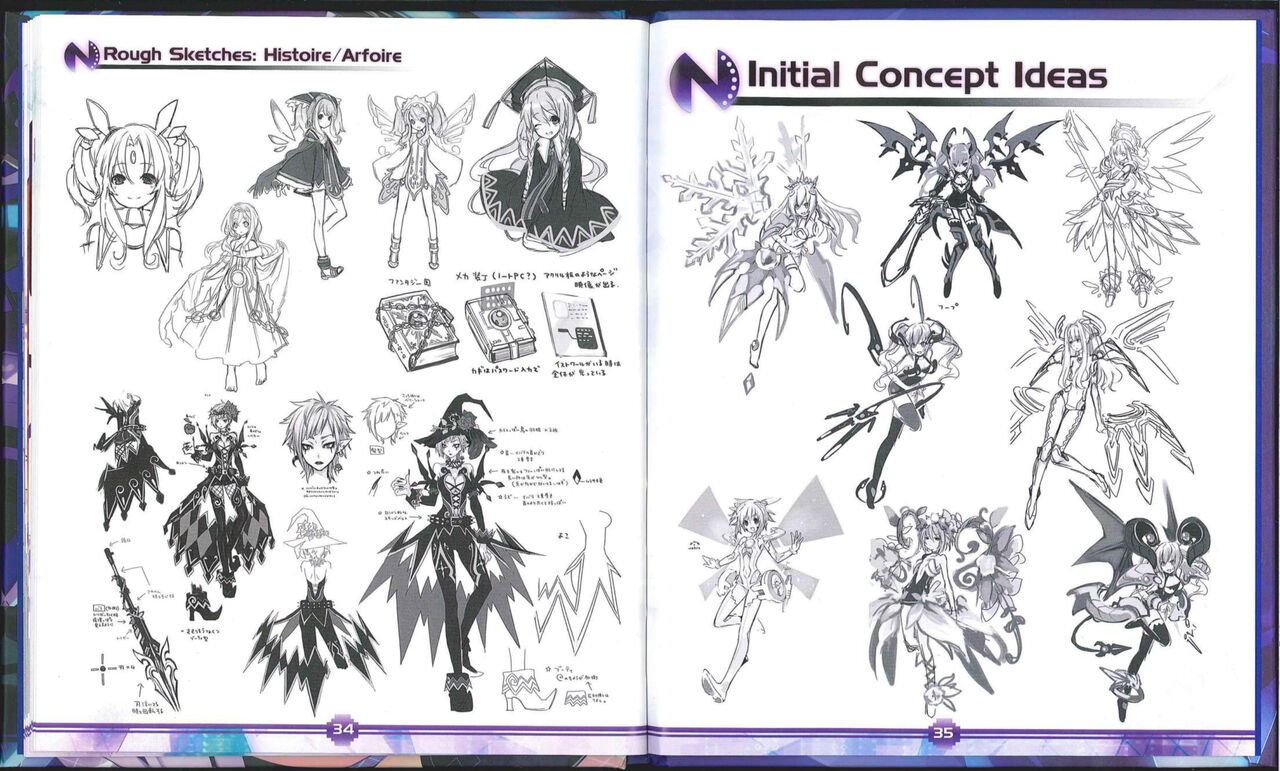 Hyperdimension Neptunia Art Book numero d'image 18