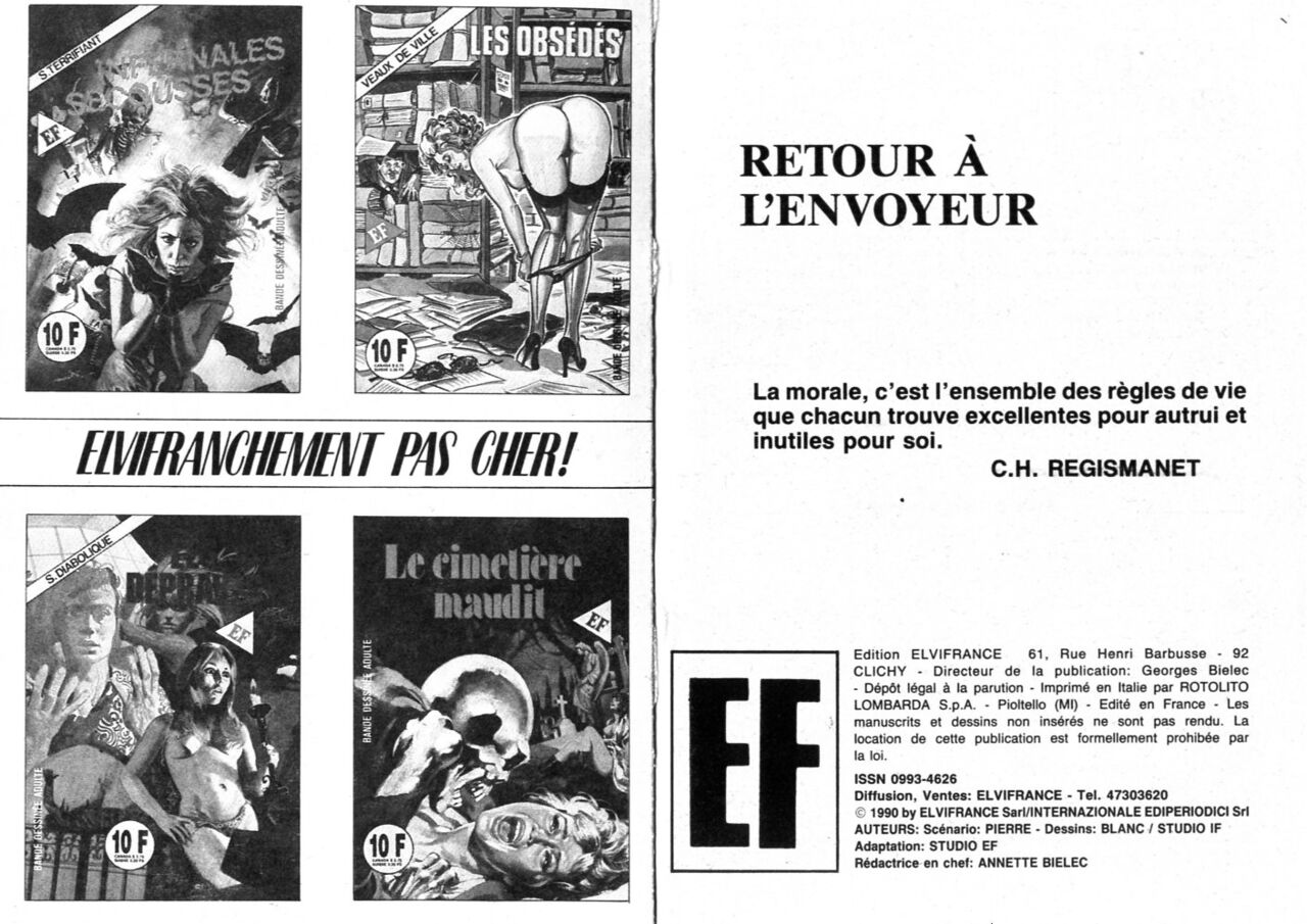 Elvifrance Série Orange 14 - Retour à lenvoyeur - Joli coup de théâtre numero d'image 1