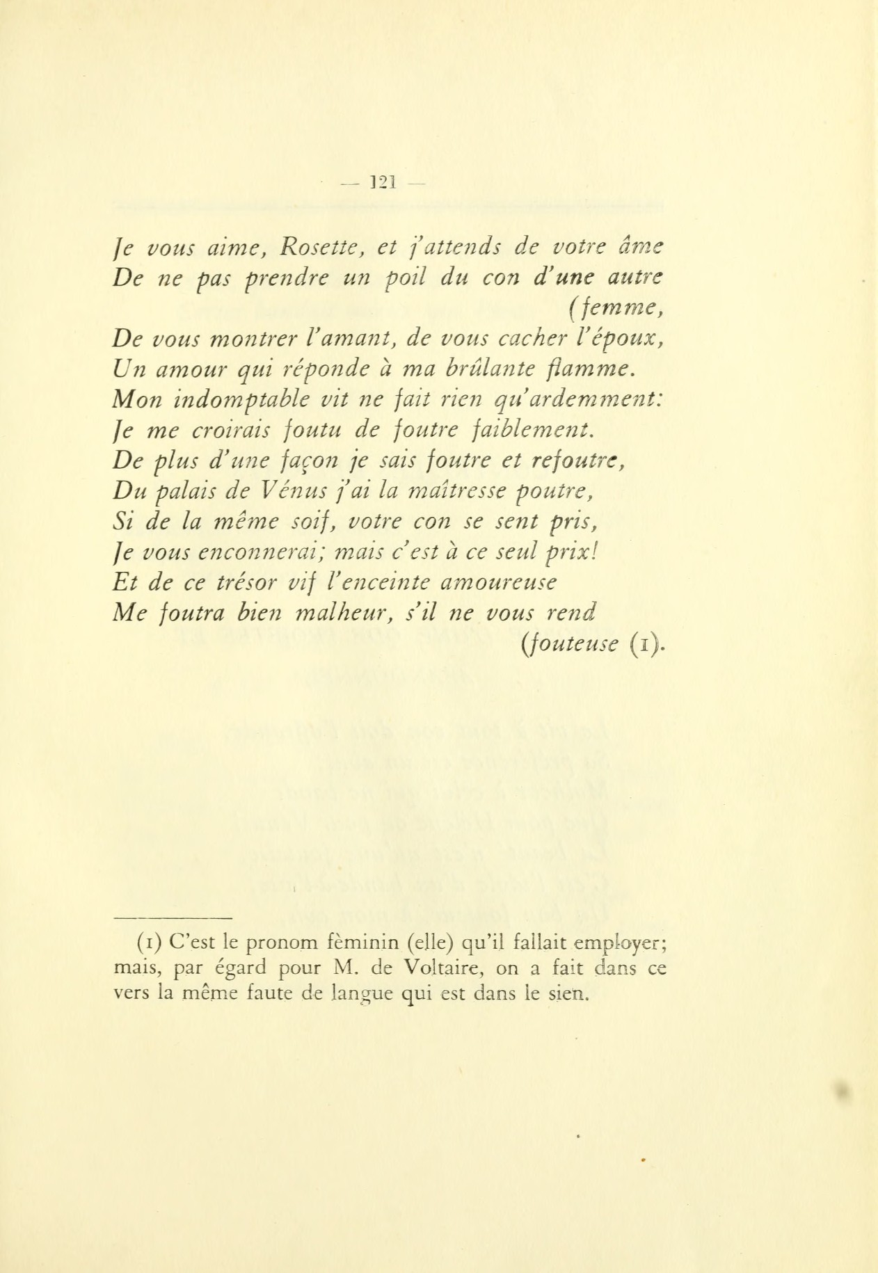 LArétin français : par un membre de lAcadémie des dames ... Sur la copie à Londres, 1782 numero d'image 130