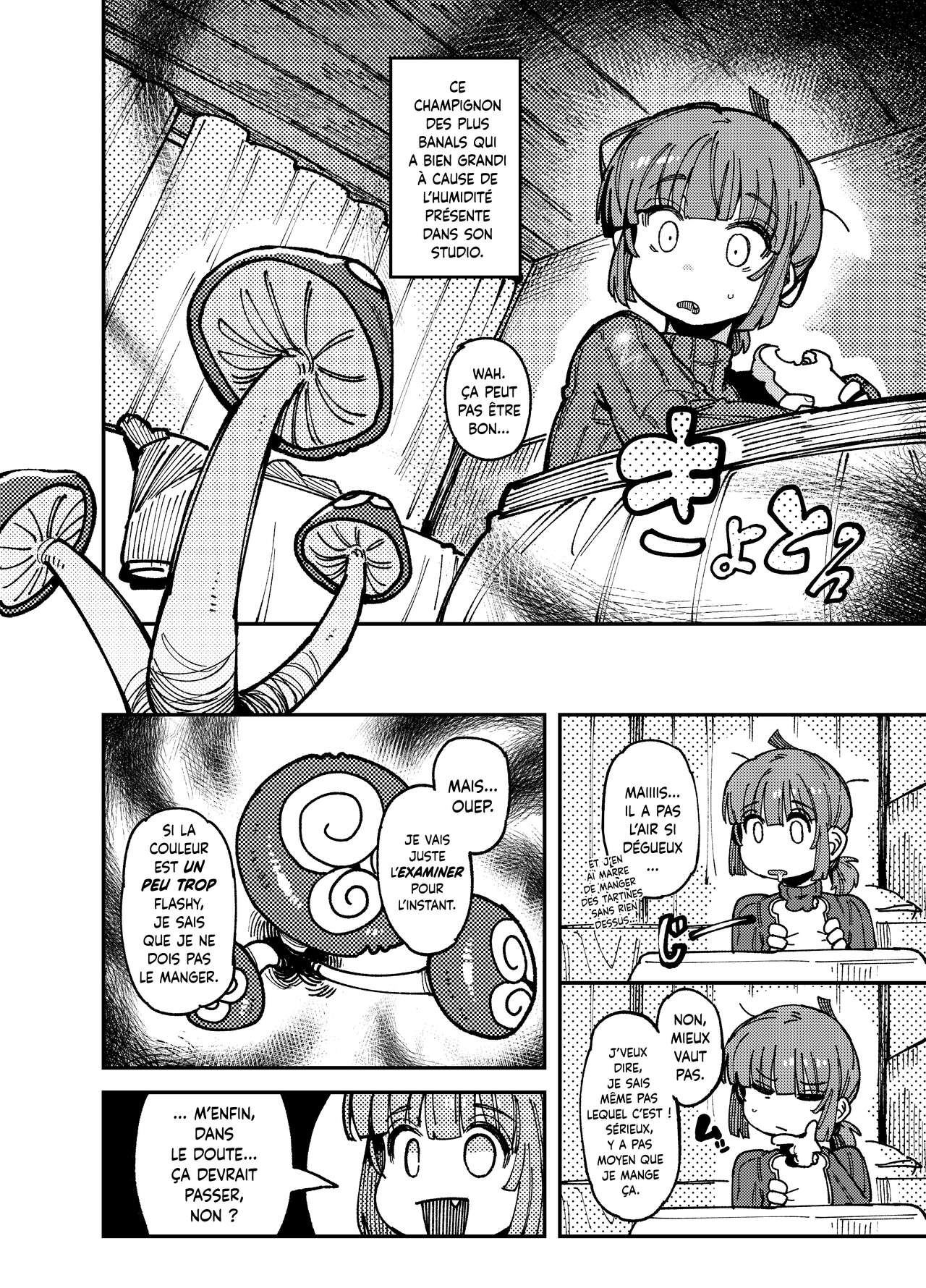 Ie ga Shike Sugite Haete Kita Genkaku Yuuhatsu Kinoko wo Gosyoku Shite Hatsujyou Shita Ato no Are ya Kore numero d'image 3