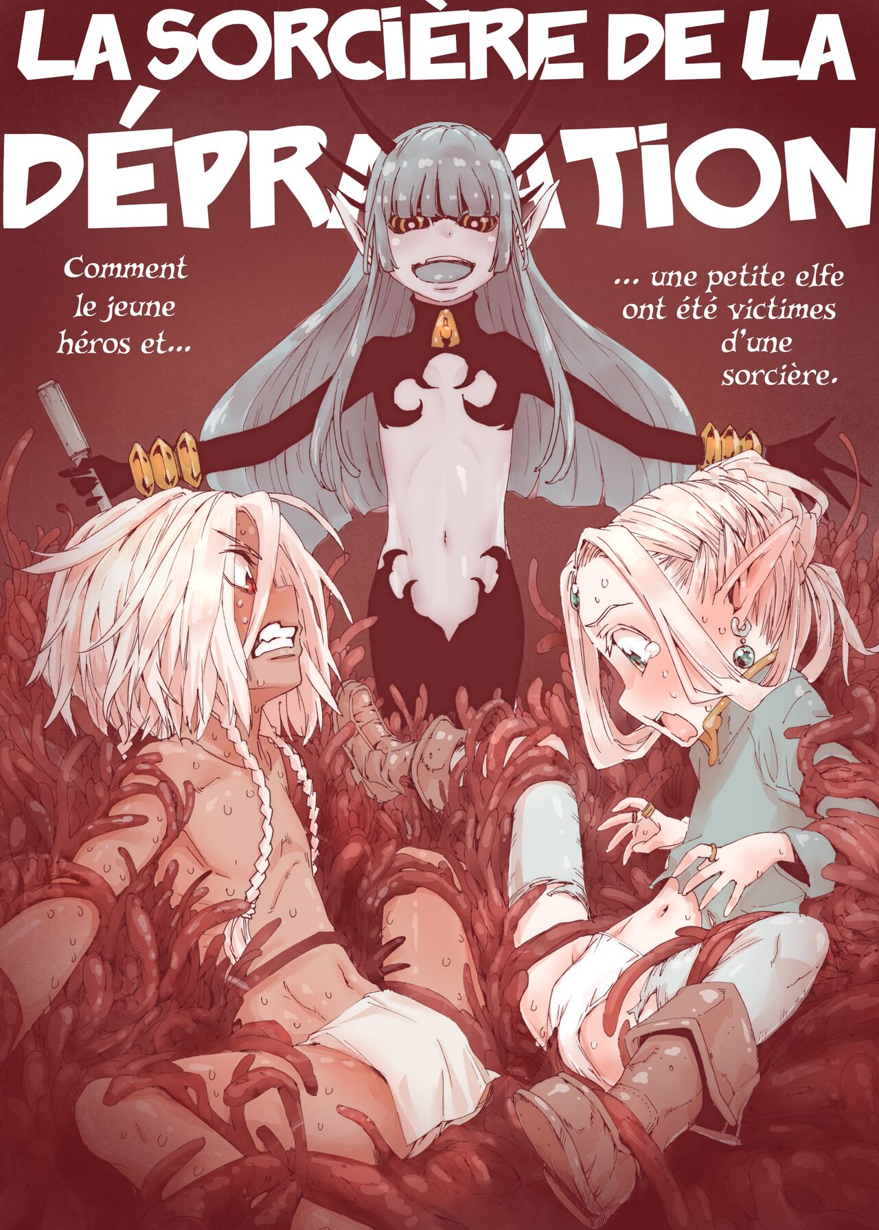 Daraku no Majo Shounen Yuusha to Tsurupeta Elf wa Ika ni Shite Majo ni Yabureta ka  La Sorcière de la Dépravation