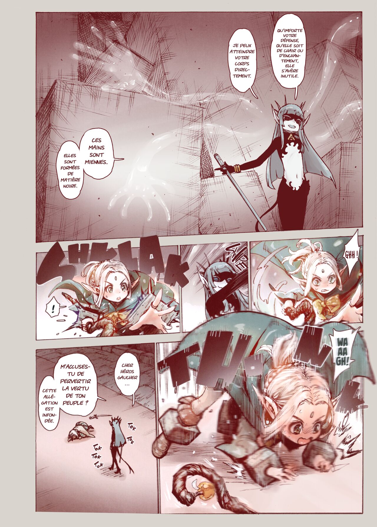 Daraku no Majo Shounen Yuusha to Tsurupeta Elf wa Ika ni Shite Majo ni Yabureta ka  La Sorcière de la Dépravation numero d'image 12