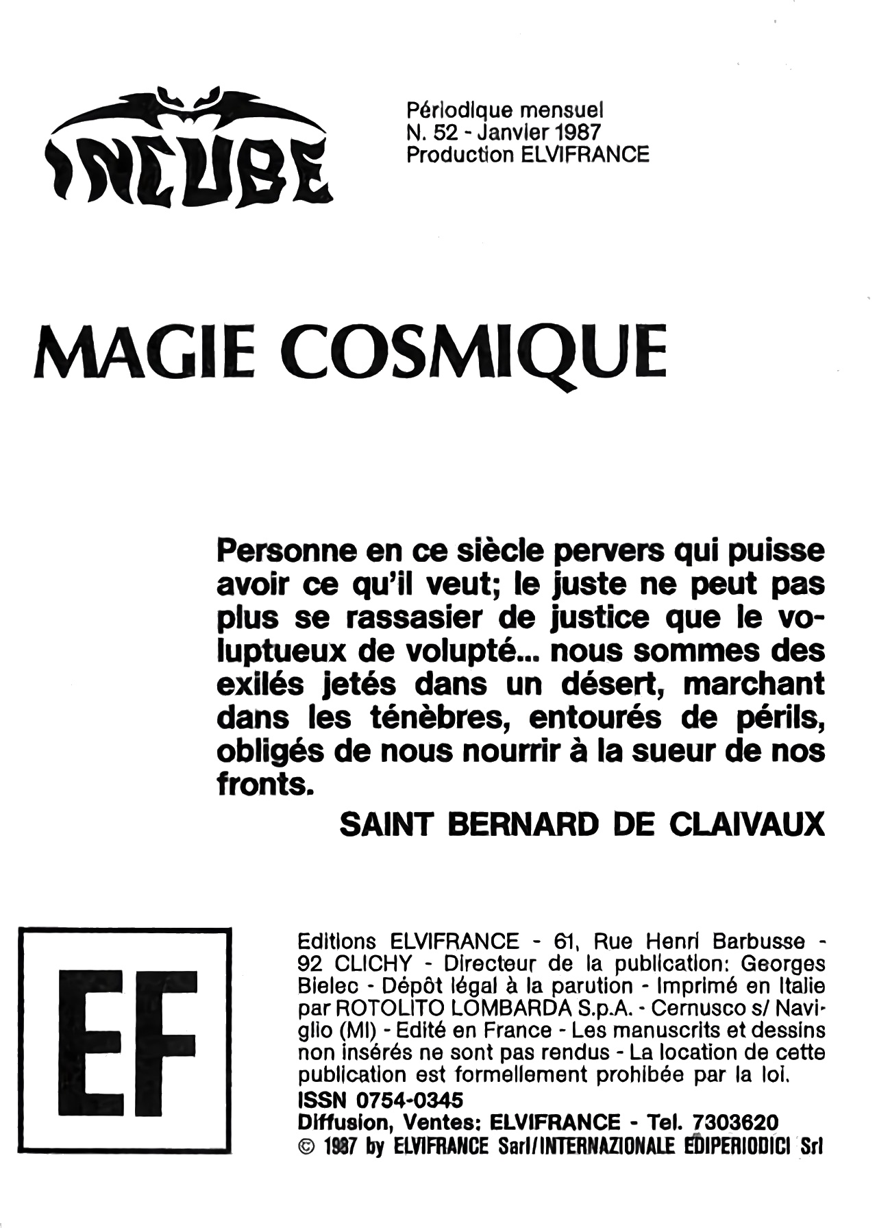 Incube 52 - Magie cosmique numero d'image 1