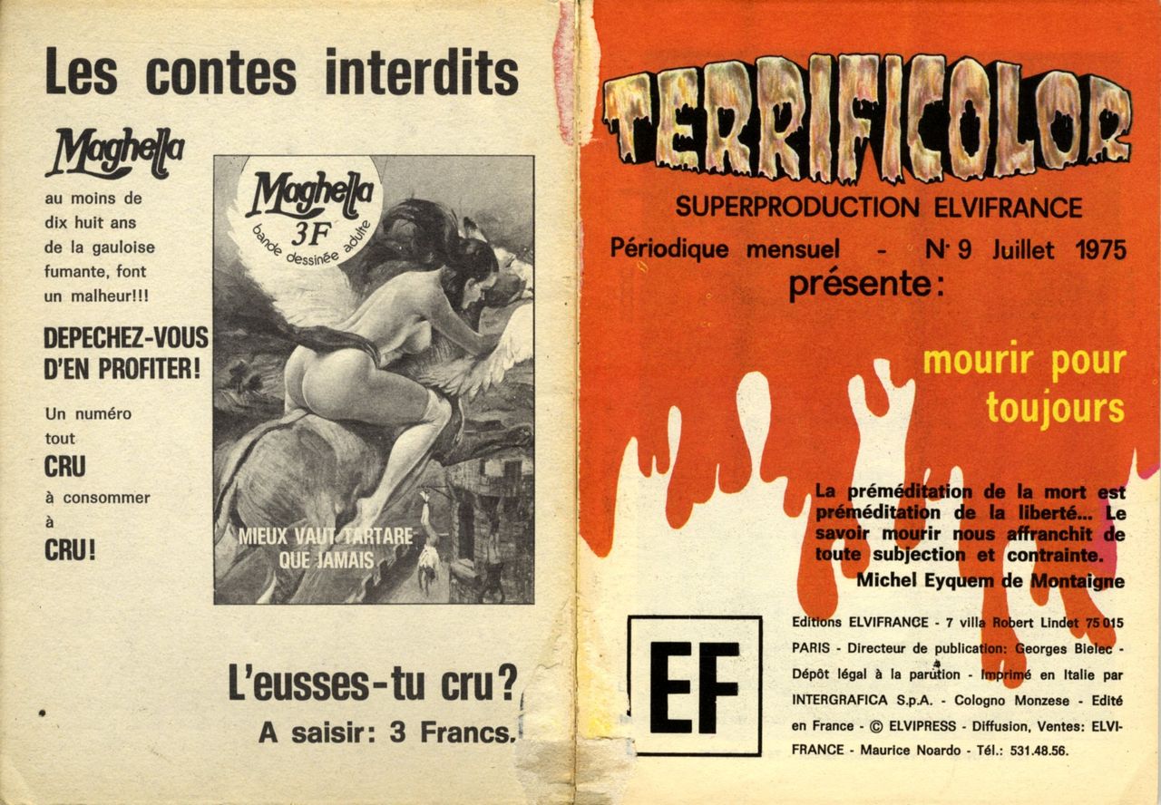 Elvifrance - Terrificolor 009 - Mourir pour toujours numero d'image 1